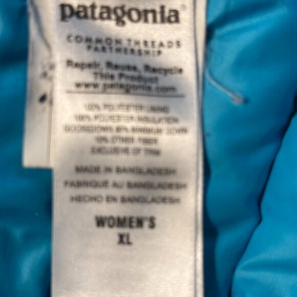 Patagonia DOwn Sweater Jacket, Blue, XL - Picture 7 of 10